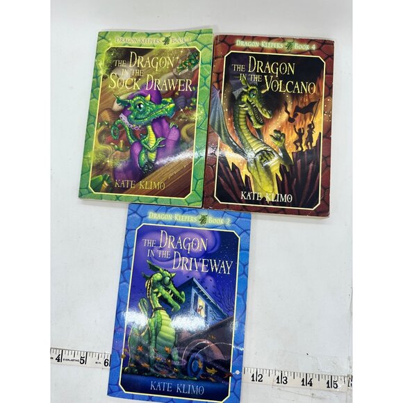 Dragon Keepers Book Set Kate Klimo Books 1 2 & 4 Fantasy Adventure Series Kids - Picture 1 of 12